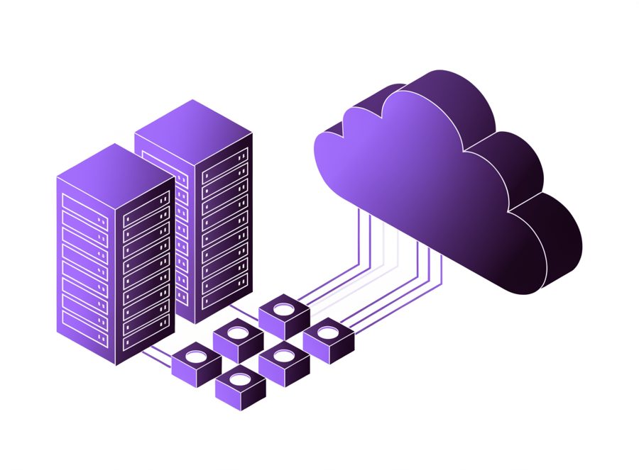 Cloud and DevOps illustration